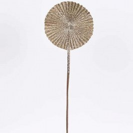 Christmas Branch Fan With Glitter 600-47413 16x51cm Champagne CHAMPAGNE