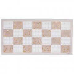 Canvas Painting Circles & Squares 812-20042 120x3x60cm Beige-White Estheti Home