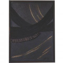 Canvas Painting Embossed 812-10005 60x4x80cm Black-Gold Estheti Home