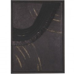 Canvas Painting Embossed 812-10006 60x4x80cm Black-Gold Estheti Home