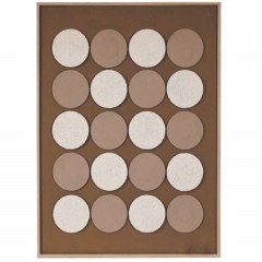 Canvas Painting 3D Circles 812-20020 60x2,9x80cm Beige-Brown Estheti Home