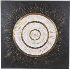 Canvas Painting Circle 755-12210 80x3x80cm Multi Estheti Home