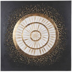 Canvas Painting Circle 755-12211 80x3x80cm Multi Estheti Home
