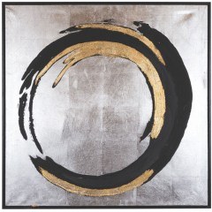 Canvas Painting Circle 755-12249 80x3,5x80cm Multi Estheti Home