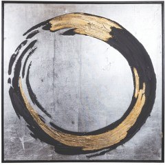 Canvas Painting Circle 755-12250 80x3,5x80cm Multi Estheti Home
