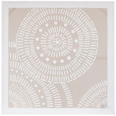Πίνακας Καμβάς Κύκλοι 812-20038 80x3x80cm Beige-White Estheti Home