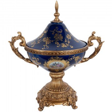 Fountain 752-21022 37x25x50cm Gold-Blue Estheti Home