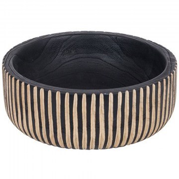 Διακοσμητικό Μπωλ 819-00679 25x25x8cm Natural-Black Estheti Home