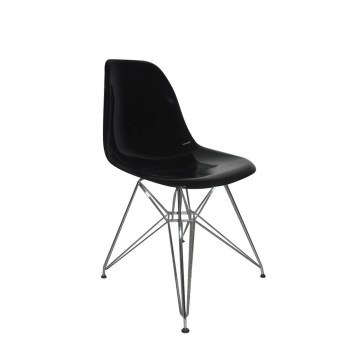 Καρέκλα Art Black ΕΜ124,22P 46X55X82 cm Σετ 4τμχ