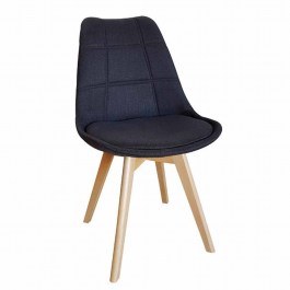 Καρέκλα Bianca Dark Grey 10-0087  56X50X84cm DARK GREY