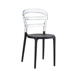 Chair - Bibi Black-Clear 32-0044 Siesta BLACK-CLEAR