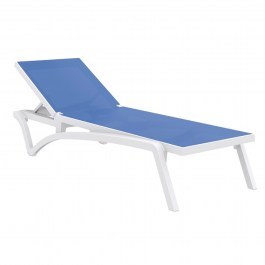 Beach Sunbed Pacific Siesta 53-0098 193x68x35cm Blue BLUE