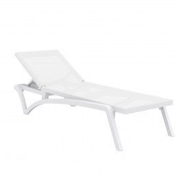 Beach Sunbed Pacific Siesta 53-0102 193x68x35cm White WHITE