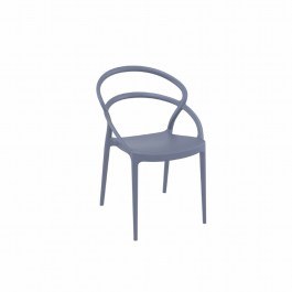 Καρέκλα Pia Dark Grey 20-0135 54Χ56Χ82cm Siesta DARK GREY