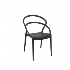 Καρέκλα Pia Black 20-0133 54Χ56Χ82cm Siesta BLACK