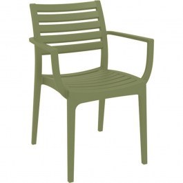 Armchair Artemis 20.0349 58x58x83.5cm Olive Green OLIVE GREEN