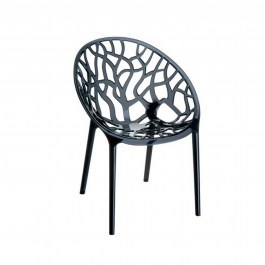 ArmChair - Crystal Black Transparent 32-0013 Siesta BLACK