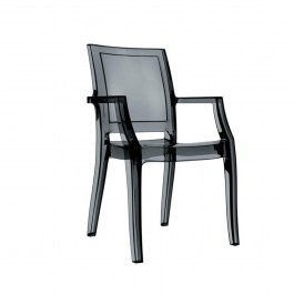 ArmChair - Arthur Black Transparent 32-0090 Siesta BLACK