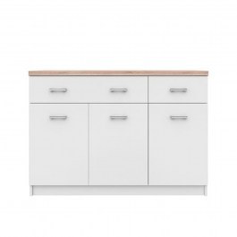 Buffet Top Mix 120X33X85 Cm To-Top3D2Sw WHITE-BARDOLINO
