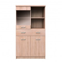 Βιτρίνα Top Mix 80X33X145 cm TO-TOP2D1W1S80 BARDOLINO