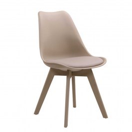 Καρέκλα Martin-II Tortora ΕΜ137,9 52X49X82 cm Σετ 2τμχ BEIGE
