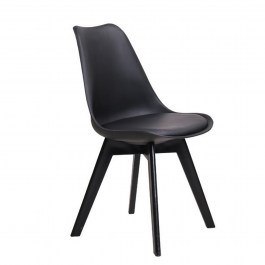 Καρέκλα Martin-II Black ΕΜ137,2 52X49X82 cm Σετ 2τμχ BLACK