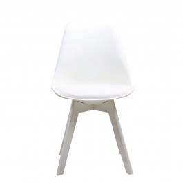 Καρέκλα Martin-II White ΕΜ137,1 52X49X82 cm Σετ 2τμχ WHITE
