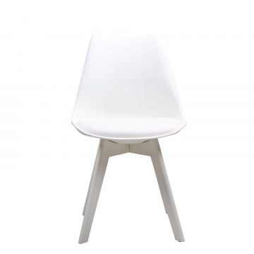 Καρέκλα Martin-II White ΕΜ137,1 52X49X82 cm Σετ 2τμχ