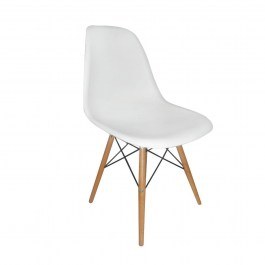 Καρέκλα Art Wood White  EM123.1P  46X53X81 cm Σετ 4τμχ WHITE