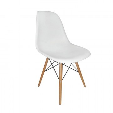 Καρέκλα Art Wood White  EM123.1P  46X53X81 cm Σετ 4τμχ