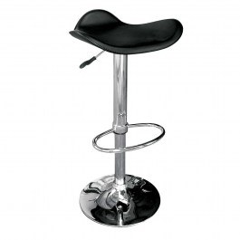 Stool Bar Saddle EM100,7 45X43X64/85 Cm BLACK