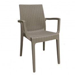 Πολυθρόνα Dafne Beige Ε329,4 54x55x85 cm Σετ 2τμχ BEIGE