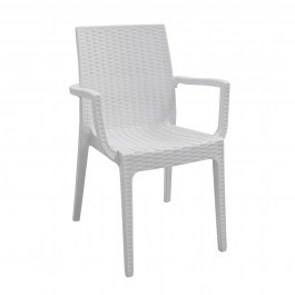 Πολυθρόνα Dafne White Ε329,1 54x55x85 cm Σετ 2τμχ WHITE