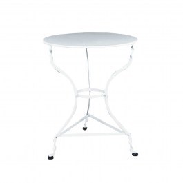 Τραπέζι Παραδοσιακό KD White Ε8501,1 Φ60Χ71 cm WHITE