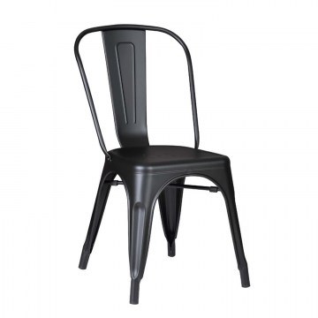 Καρέκλα Relix Black Mat  Ε5191,1M 45Χ51Χ85 cm