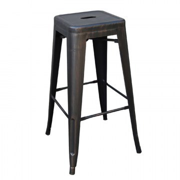 Σκαμπό Μπάρ Relix Antique Black Ε5190,10 43X43Χ76 cm