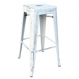 Stool Bar Relix Antique White E5190,12 43X43X76 Cm ANTIQUE WHITE