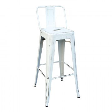 Σκαμπό Μπάρ Relix Antique White Ε5199,12 43X43Χ100 cm