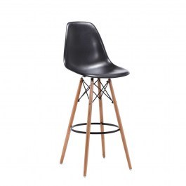 Stool Bar Art Wood Black E509,2P 52X46X114 Cm BLACK