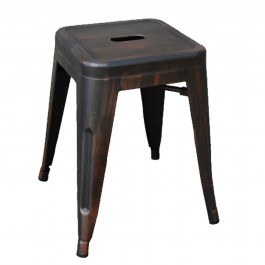 Stool Relix Antique Black E5195,10 39X39X45 Cm ANTIQUE BLACK