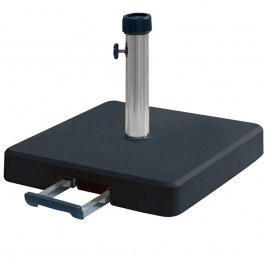 Βάση Ομπρέλας 35 kgr Με Λαβή Και Ρόδες 50Χ50 cm LTH35-B Black BLACK