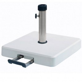 Βάση Ομπρέλας 35 kgr Με Λαβή Και Ρόδες 50Χ50 cm LTH35-W White WHITE