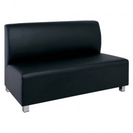 Καναπές 2θέσιος Bandy Ε952,22 130x71x88cm Pu Black BLACK