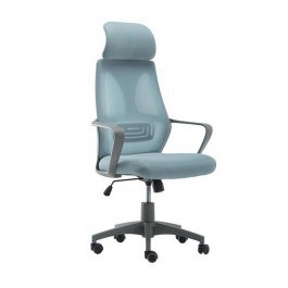 Office Armchair BF2950 ΕΟ544,2 62x62x112/130cm Grey-Blue BLUE