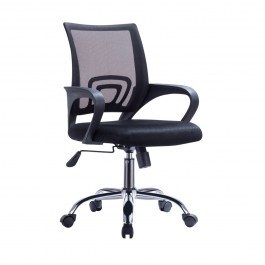 Πολυθρόνα Γραφείου Με Ανάκλιση BF2101-F ΕΟ254,41F 55x57x86/96cm Black BLACK