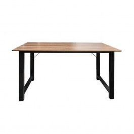 Desk Η/Υ ΕΟ409,1 100x60x73cm Black-Wallnut WALLNUT