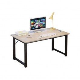 Desk Η/Υ ΕΟ409,2 100x60x73cm Black-Maple NATURAL