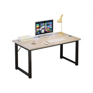 Desk Η/Υ ΕΟ409,2 100x60x73cm Black-Maple