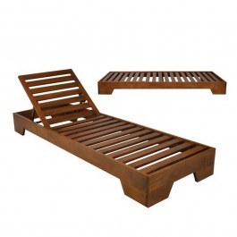 Ξαπλώστρα Verano Ε225,11 74x213x22cm Wallnut Beech WALLNUT