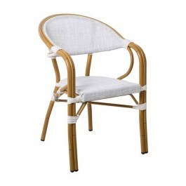 Armchair Vegera Dining Ε258,13 57x59x84cm Natural-Textilene Ecru ECRU